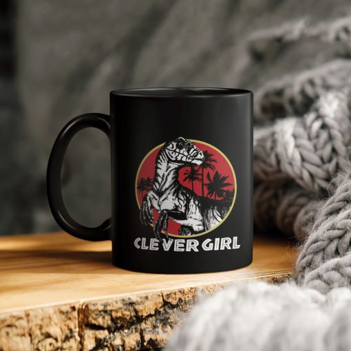 Clever Girl Dinosaur Ceramic Coffee Mug