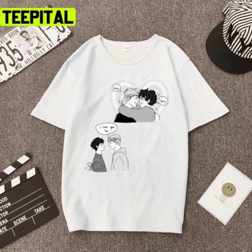 Comic Illustration Of Heartstopper Charlie And Nick Unisex T-Shirt