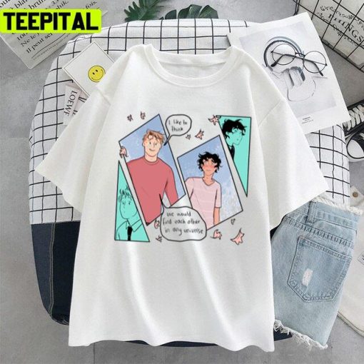 Comic Nick And Charlie Heartstopper Design Unisex T-Shirt