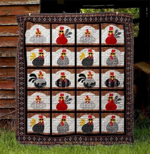 Cool Chicken Collection Quilt Blanket