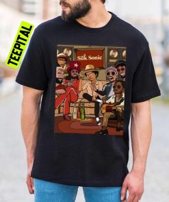 Cover Album Silk Sonic Bruno Mars Anderson Paak Unisex T-Shirt