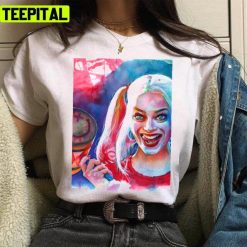 Crazy Margot Robbie Harley Quinn Design Unisex T-Shirt