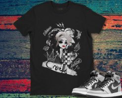 Cruella Artsy Disney Classic Art Portrait Collage Unisex Gift T-Shirt