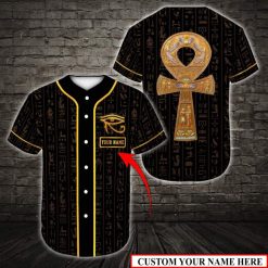 Custom Personalized Name Ancient Egypt 3d Baseball Jersey