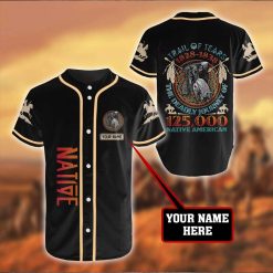 Custom Personalized Name Native American Trail Of Tears Baseball Jersey kv