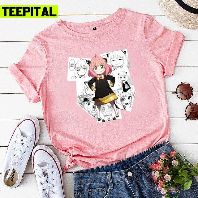 Cute Anya Meme Face Spy X Family Anime Unisex T-Shirt – Teepital – Everyday  New Aesthetic Designs