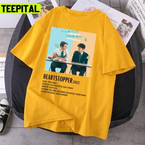 Cute Couple Of Heartstopper Simple Unisex T-Shirt