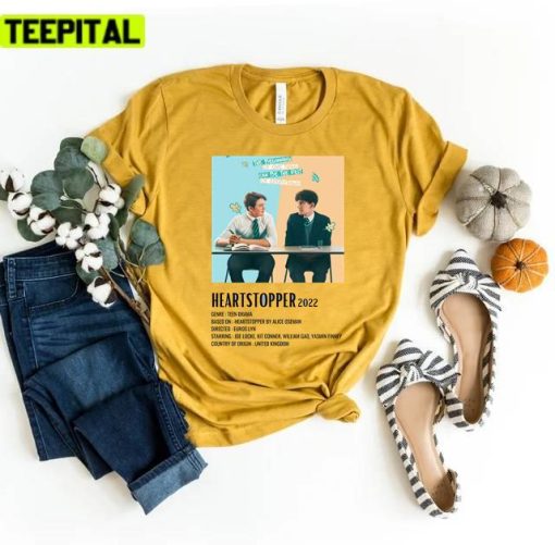 Cute Couple Of Heartstopper Simple Unisex T-Shirt