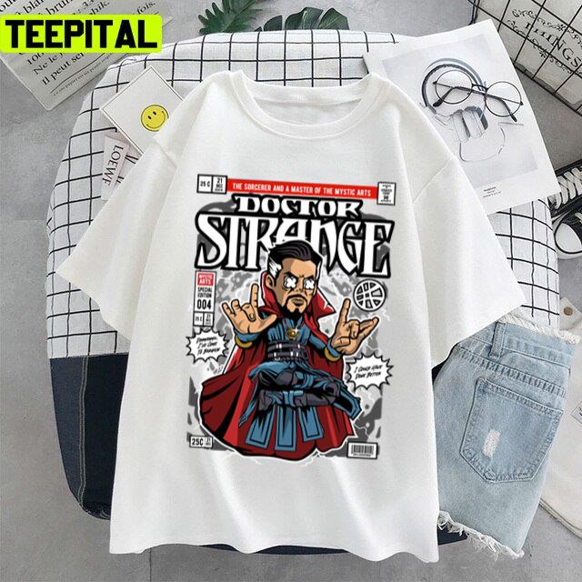 Cute Dr Strange Retro Comic Illustration Unisex T-Shirt