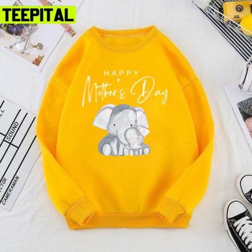 Cute Elephants Happy Mother’s Day 2022 Unisex T-Shirt