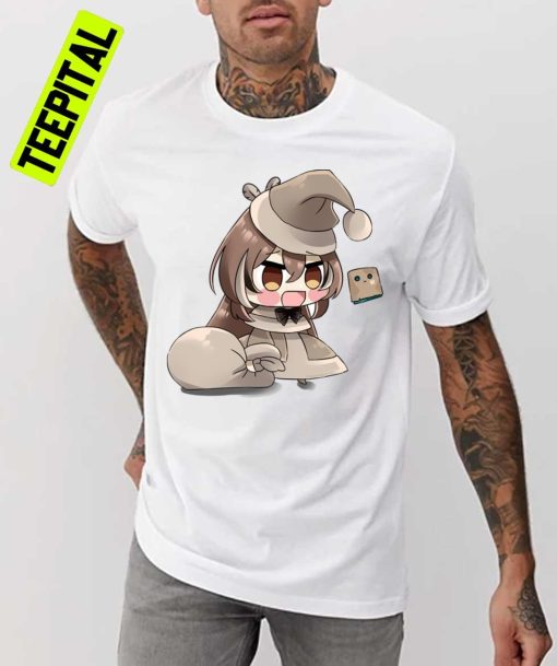 Cute Nanashi Mumei Processing Loading Peeker En Hololive Holocouncil Unisex T-Shirt