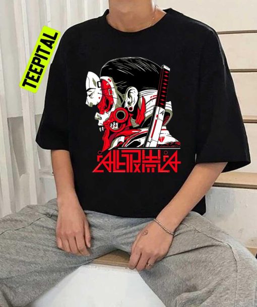 Cyberpunk Vaporwave Samurai Cyborg Unisex T-Shirt