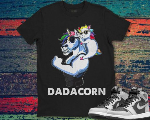 Dadacorn Unicorn Dad Best Dad Fathers Day Gift For Dad T-Shirt