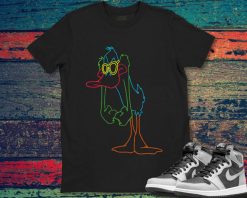 Daffy Duck Neon Outline T-Shirt