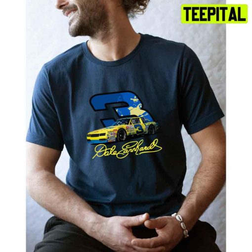 Dale Nascar Signature Retro Stock Car Unisex T-Shirt