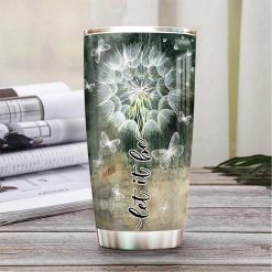 Dandelion Butterfly Stainless Steel Cup