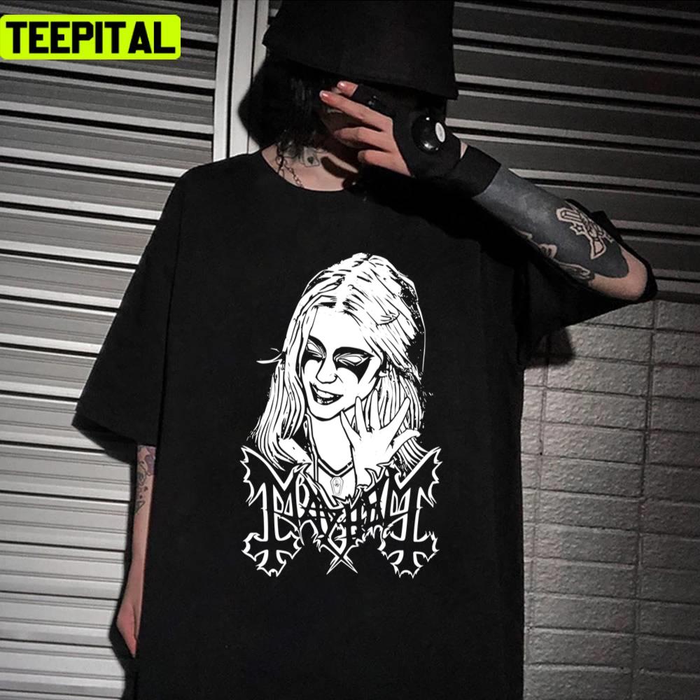 Mayhem T-shirt, Mayhem Tee, Mayhem Inspired Merch T-shirt