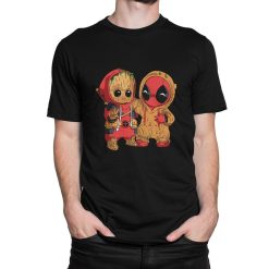 Deadpool and Baby Groot Funny T-Shirt