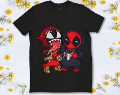 Deadpool And Venom Cosplay Being Friends T-Shirt