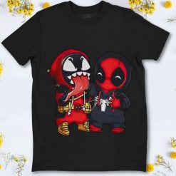Deadpool And Venom Cosplay Being Friends T-Shirt