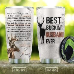 Deer Couple Husband Stainless Steel Cup