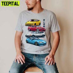 Degital Style Jdm Mix Civic Crx Integra Unisex T-Shirt