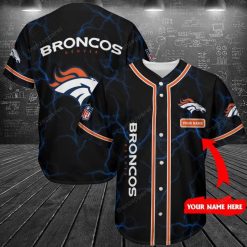 Denver Broncos Personalized Baseball Jersey Shirt 223