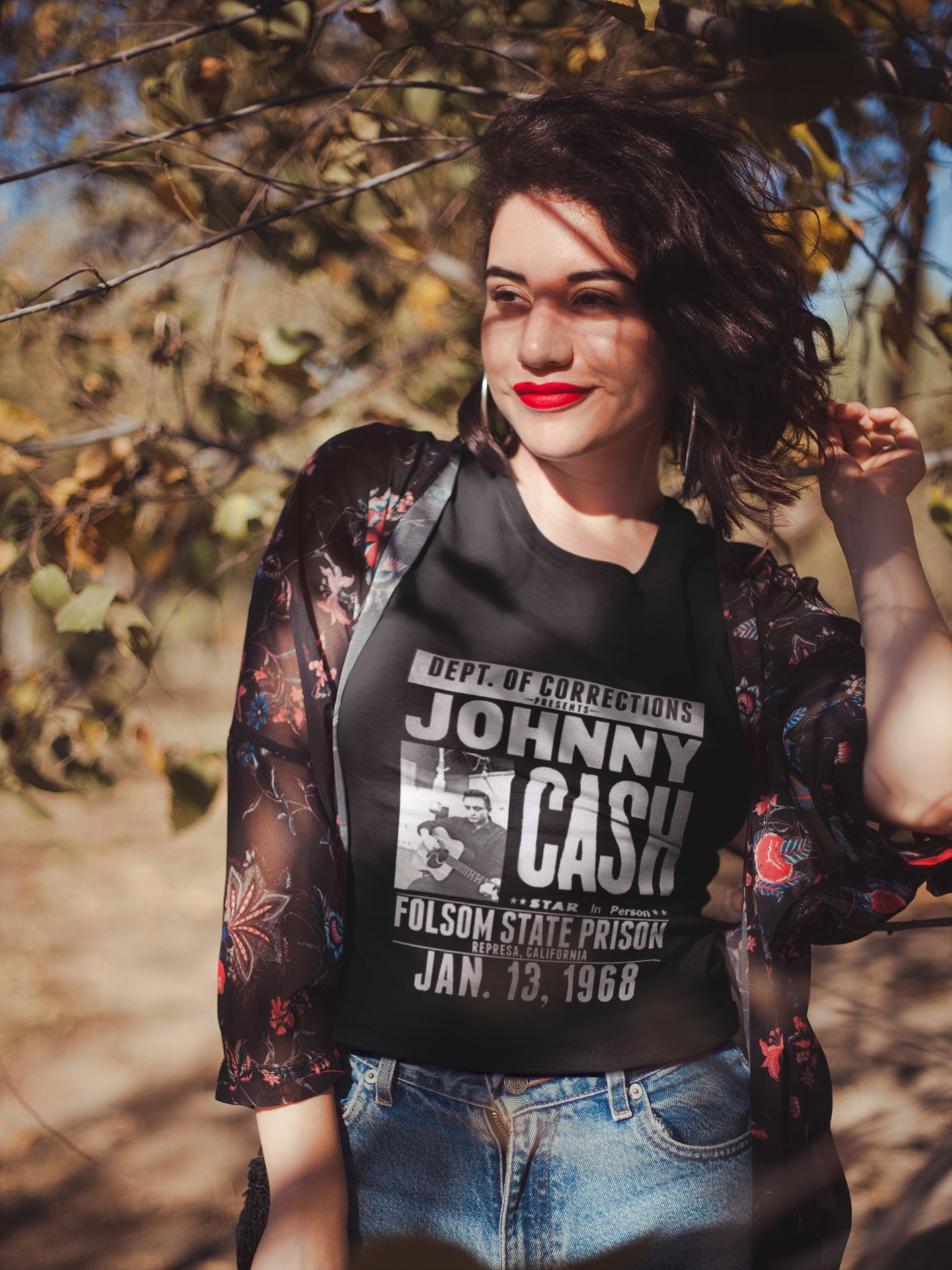 Dept Of Gorrections Johnny Cash Graphic Unisex T-Shirt