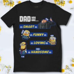 Despicable Me Minions Awesome Dad Qualities Graphic T-Shirt
