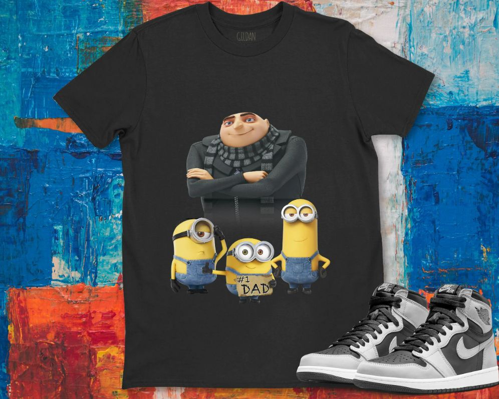 Despicable Me Minions Funny Minions Group 1 Dad Cardboard Sign Unisex Gift T-Shirt
