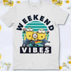 Despicable Me Minions Weekend Vibes Only Graphic T-Shirt