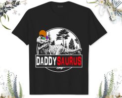 Dinosaur T-rex Daddysaurus Jurassic Park Fathers Day T-Shirt