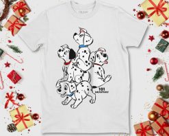 Disney 101 Dalmatians Group Shot Puppies Raglan Unisex T-Shirt