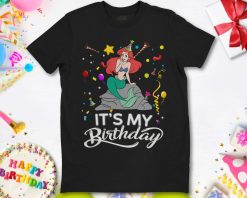 Disney Ariel Its My Birthday The Little Mermaid Birthday Party Shirt