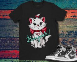 Disney Aristocats Marie Bonjour Cute Cat Lover Unisex Gift T-Shirt