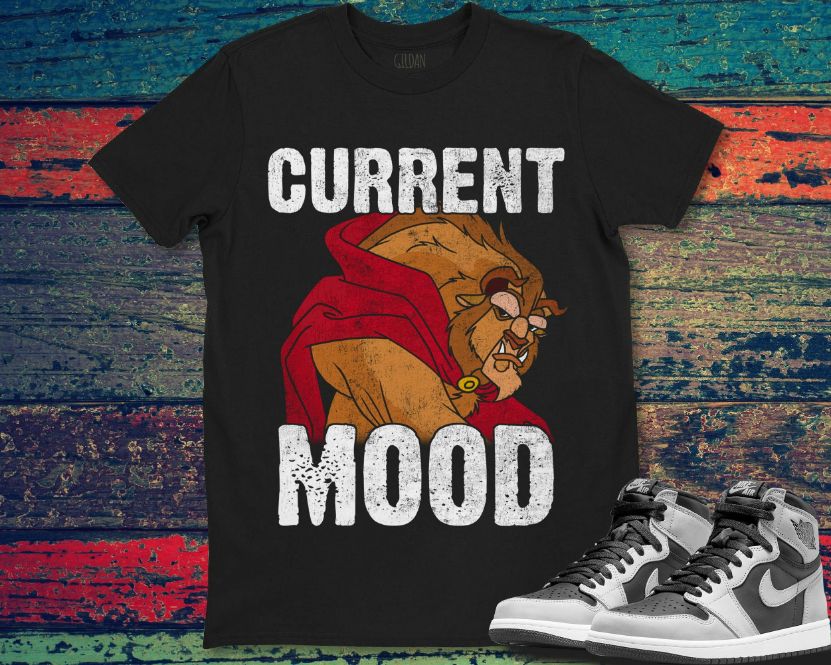 Disney Beauty And The Beast Current Mood Graphic Funny Unisex Gift T-Shirt
