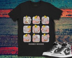 Disney Dumbo Moods Cute Face Box Up Funny Unisex T-Shirt