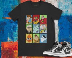 Disney Epic Boxed Up Line Up Character Graphic Unisex Gift T-Shirt