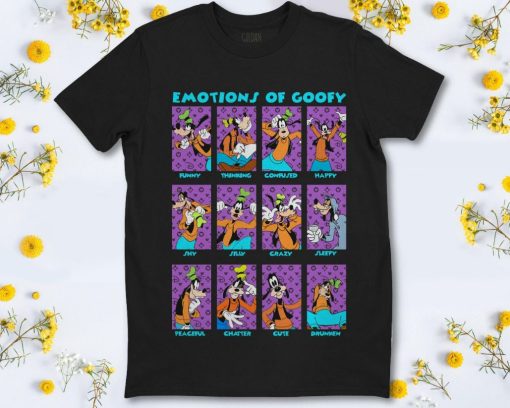 Disney Goofy Emotions Of Goofy Funny Box Up Unisex T-Shirt
