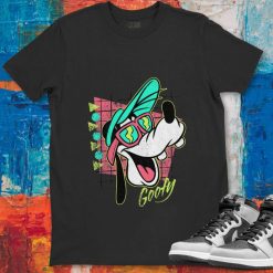 Disney Goofy Graphic And Mickey Mouse Face Character  Unisex Gift T-Shirt