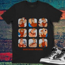 Disney Hercules Moods Cute Face Box Up Funny Unisex T-Shirt
