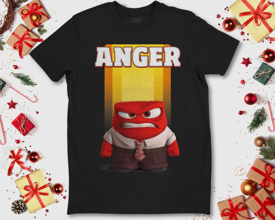 Disney Inside Out Anger Face Graphic T-Shirt