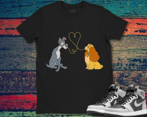 Disney Lady and The Tramp Bella Notte Cute Love Unisex Gift T-Shirt