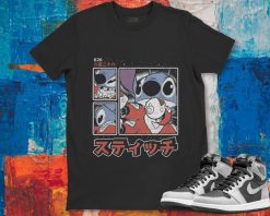 Disney Lilo And Stitch 626 Stitch Day Kanji Panels  Unisex Gift T-Shirt