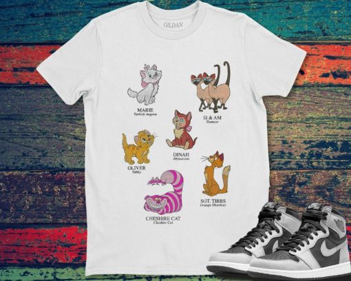 Disney Mickey And Friends Cat Names And Breeds T-Shirt