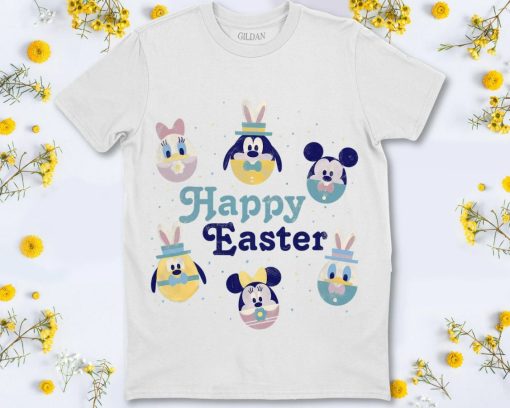 Disney Mickey And Friends Happy Easter Eggs T-Shirt