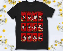 Disney Mickey Emotions Of Mickey Mouse Funny Box Up Unisex T-Shirt