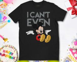 Disney Mickey Mouse I Cant Even Mickey Flying Holiday Shirt