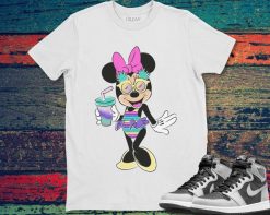 Disney Minnie Mouse Unicorn Stripes and Pineapples T-Shirt