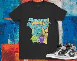 Disney Monsters Inc Mike Sully Boo Group Poster Unisex Gift T-Shirt